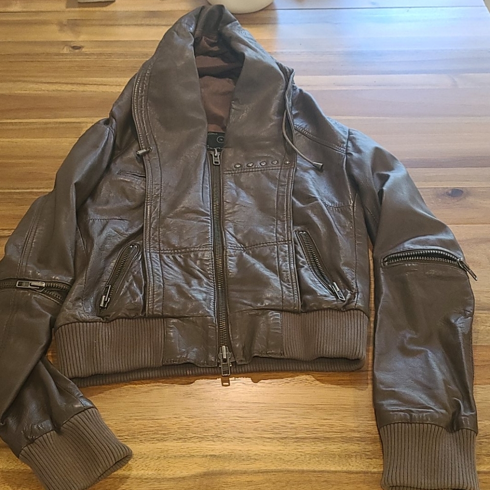 ALLSAINTS LEATHER JACKET NO DAMAGE